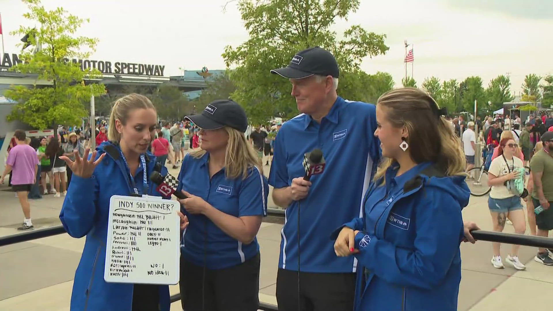 Our 13News team makes their predictions on who they think will win the 108th running of the Indy 500.