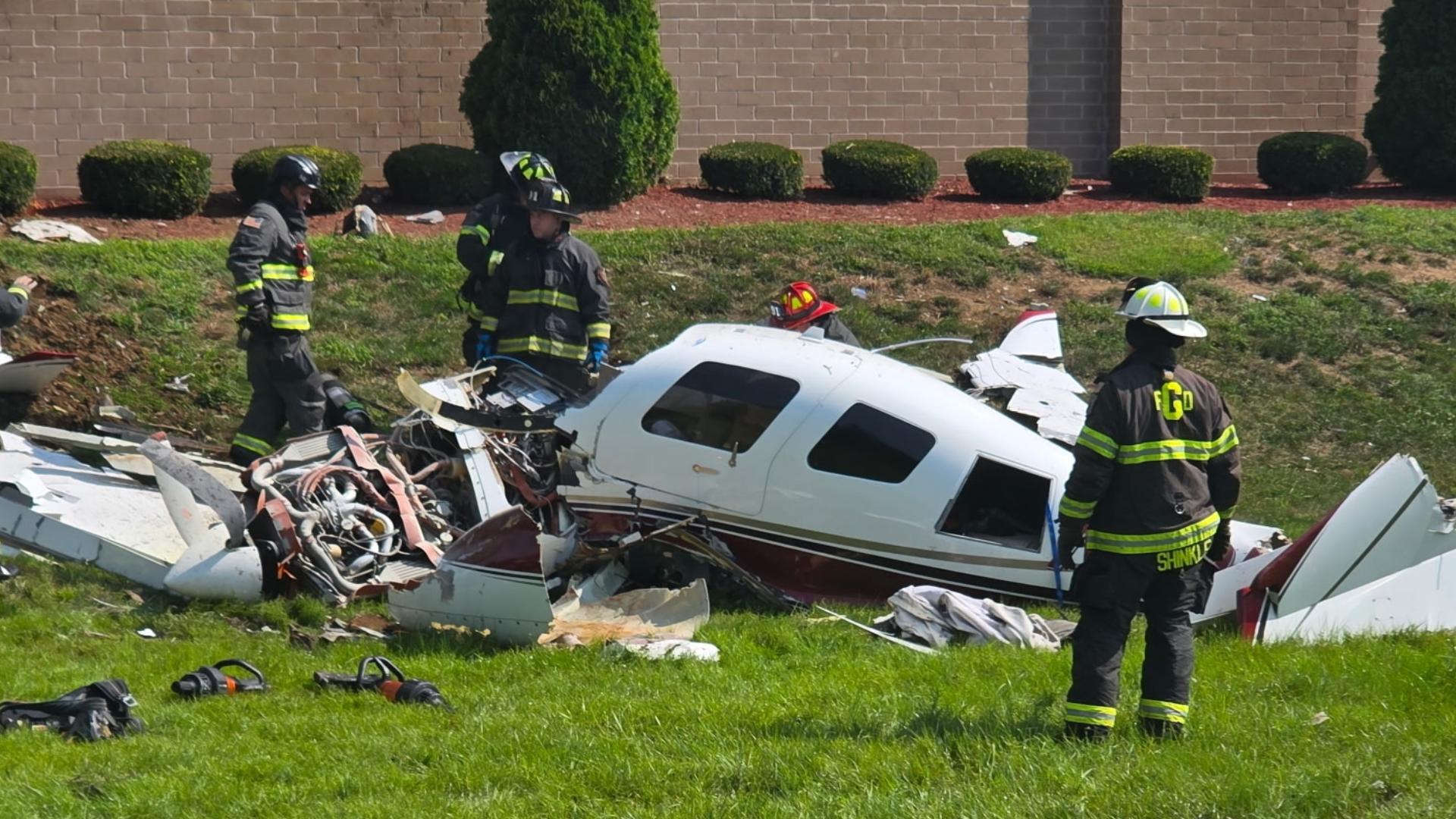 The crash happened near the intersection of East Main Street and Sheek Road, just west of I-65 and near Indy South Greenwood Airport.