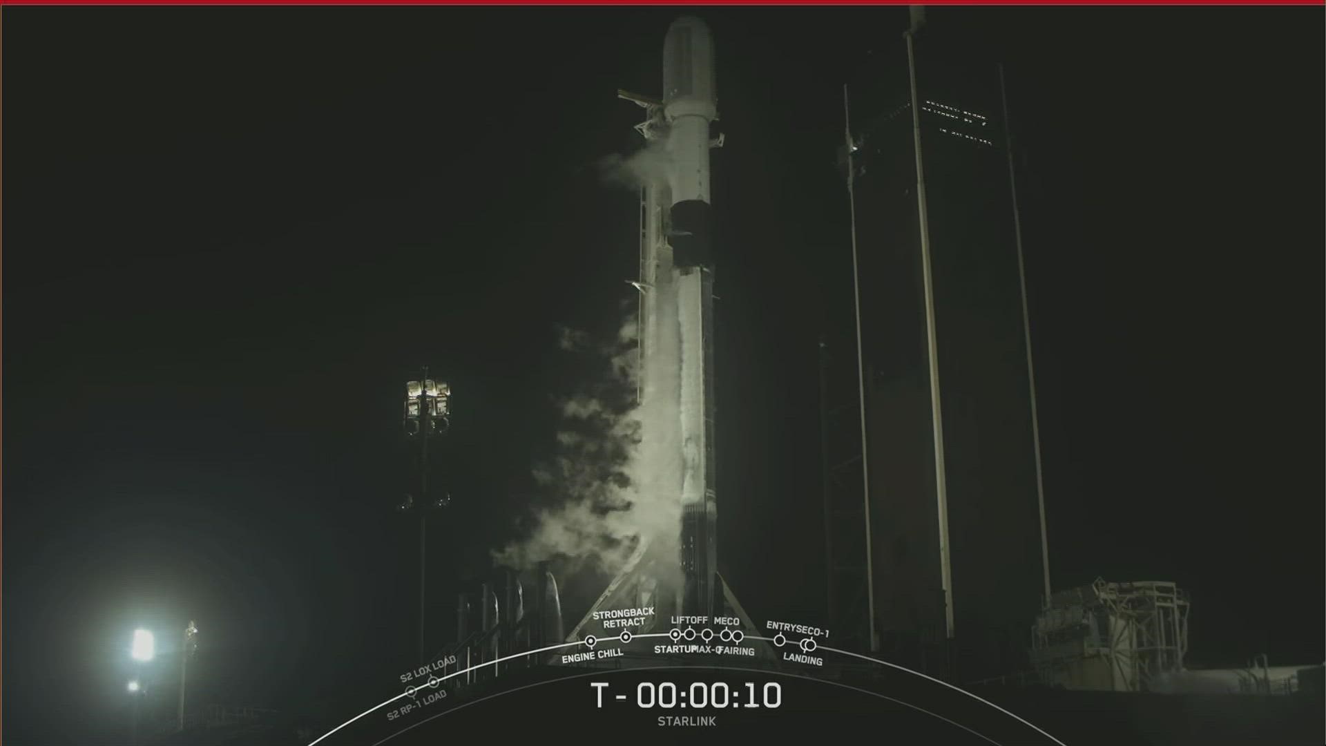 SpaceX Falcon 9 launches out of Cape Canaveral at 9:20 p.m. Saturday, September 10.