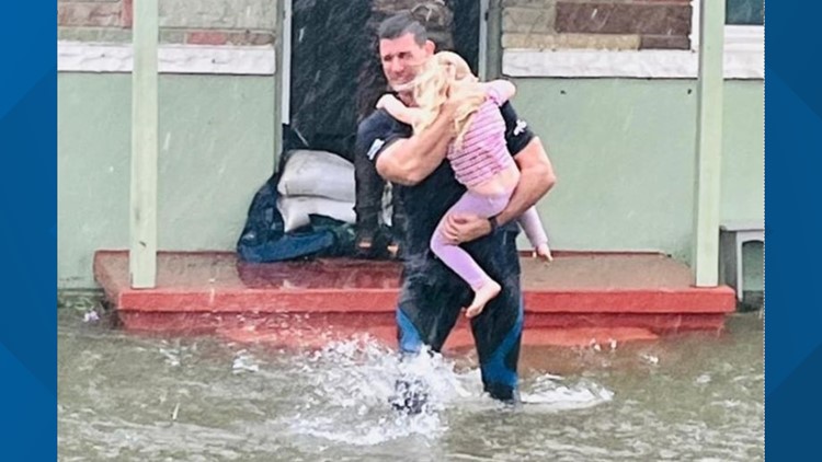 'She'll have a little piece of my heart forever': Firefighter rescues little girl in Florida during Hurricane Ian