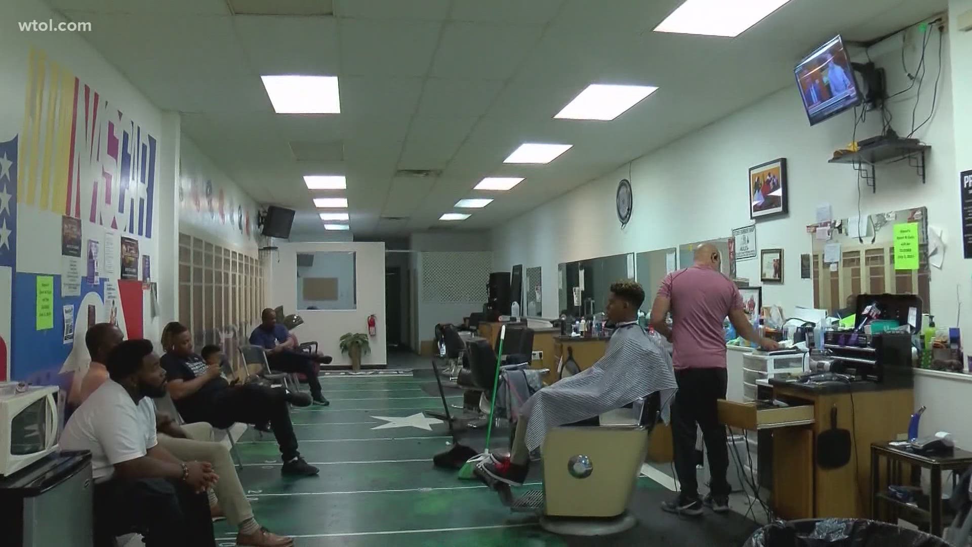 In a Toledo barbershop, the men discuss what is justice and what's not enough.