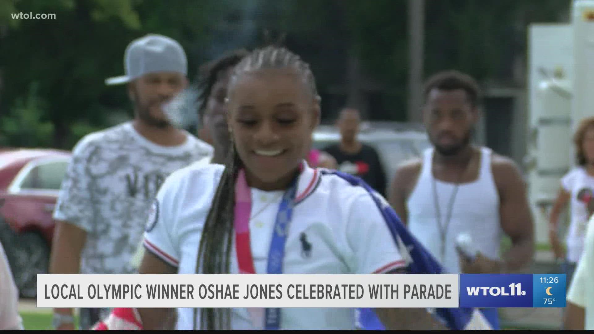 The parade ran down Indiana Avenue in the Junction area where Jones grew up. It ended with a celebration at Savage Park.