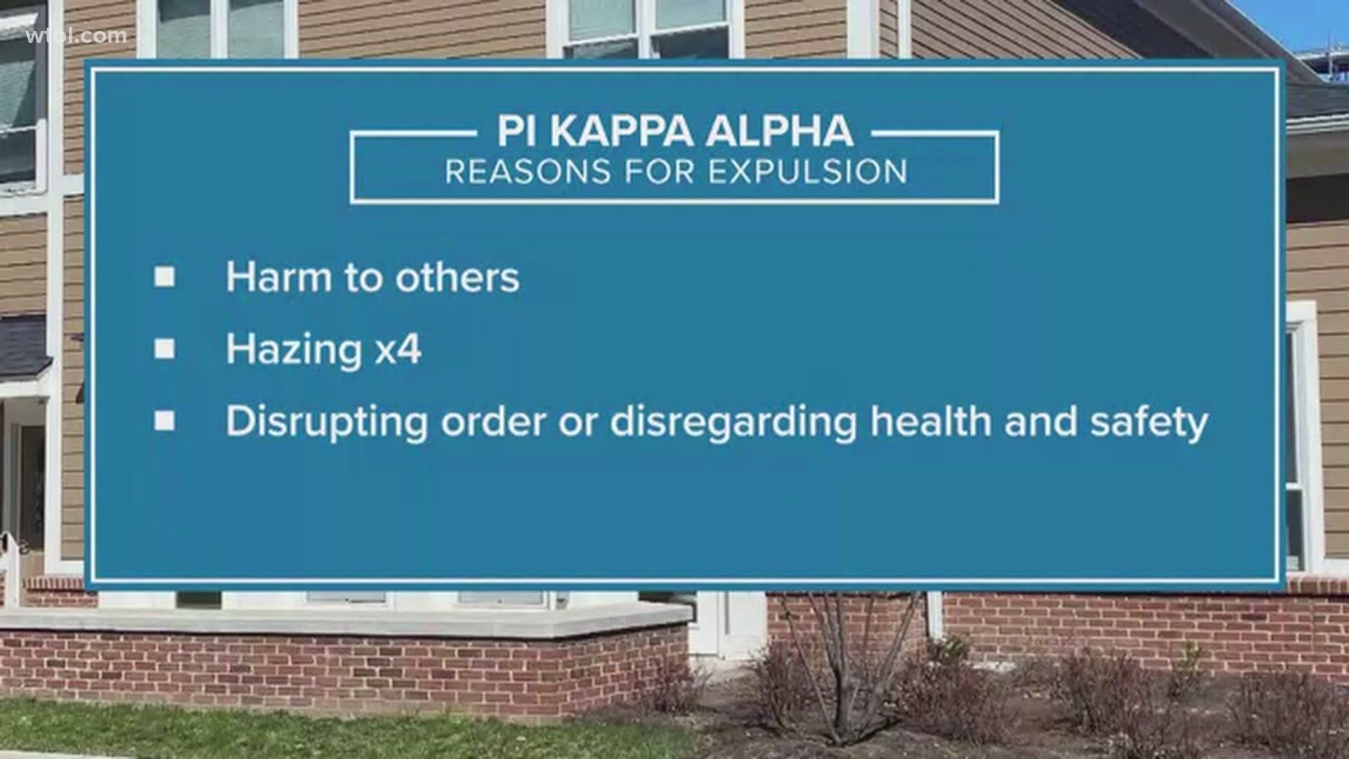 "This expulsion is because of hazing, which is absolutely intolerable," a BGSU spokesman said in a statement.