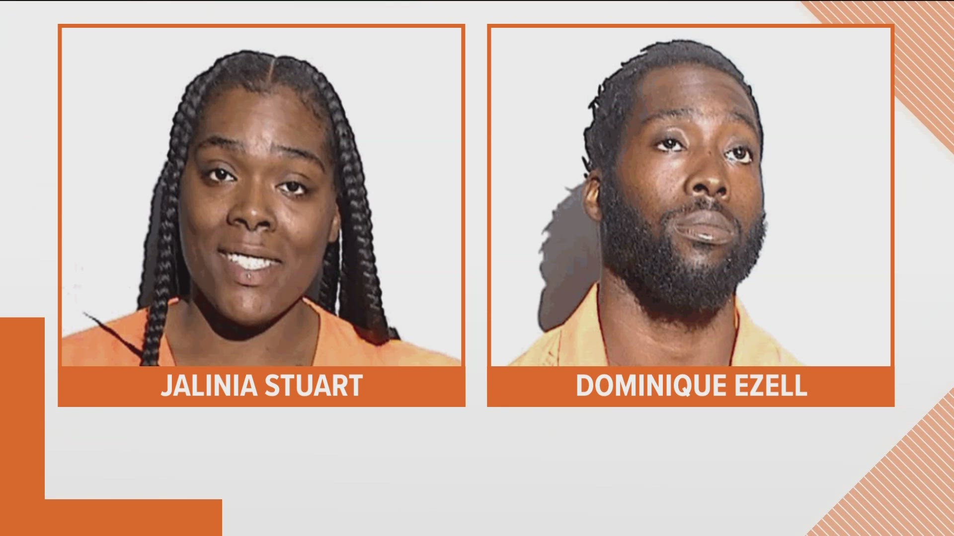 Jalinia Stuart and Dominique Ezell allegedly attacked employees and damaged restaurant property after not receiving cheese on a Crispy Chicken Sandwich.