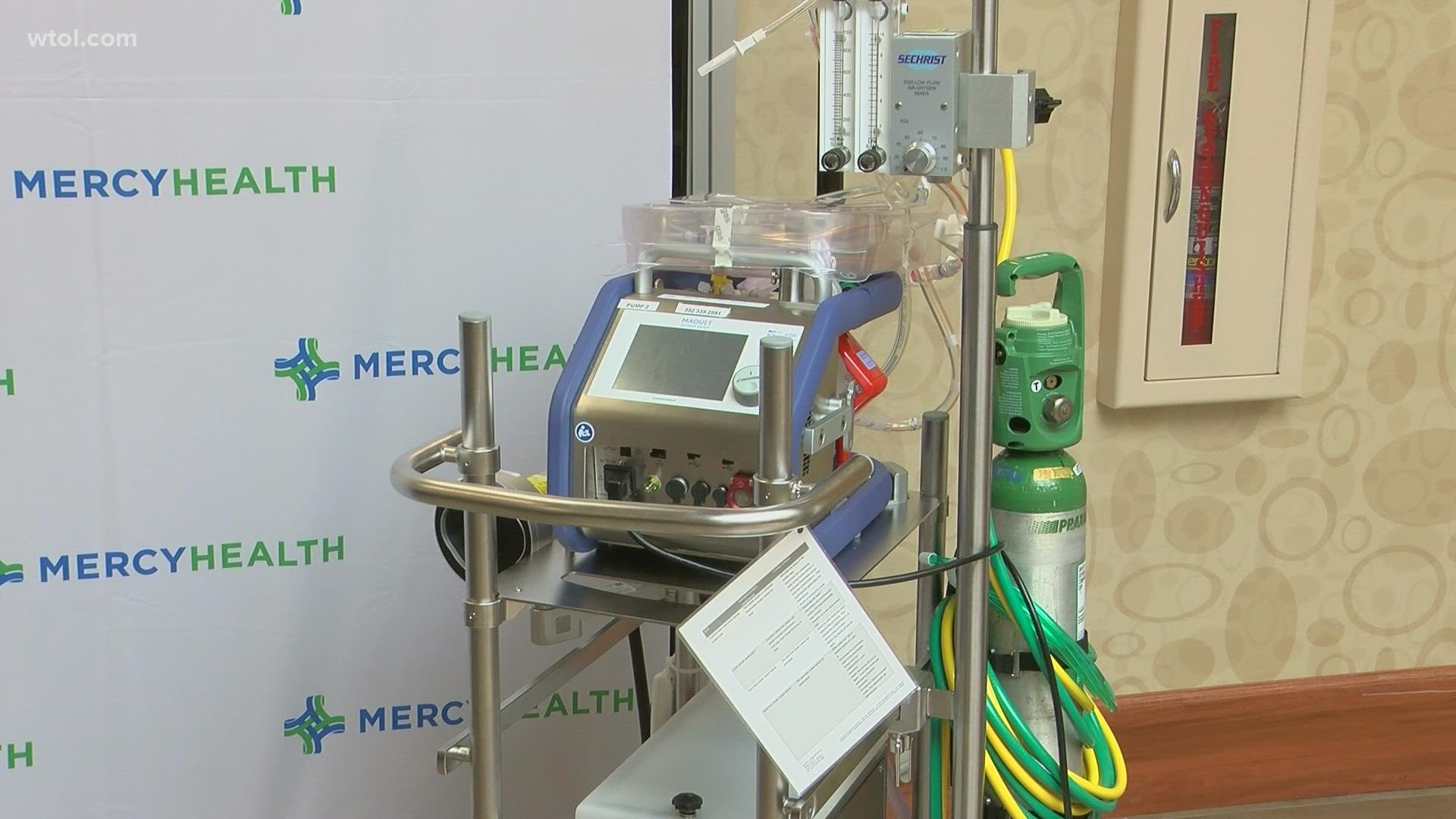 According to the medical center, after spending just over a week on ECMO, the 30-year-old Tiffin resident was taken off the machine and discharged a week later.