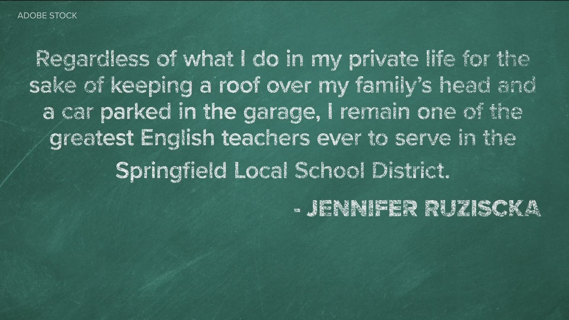 Jennifer Ruziscka's profiles on the sexually explicit sites were included in documents related to the investigation conducted by the school district.