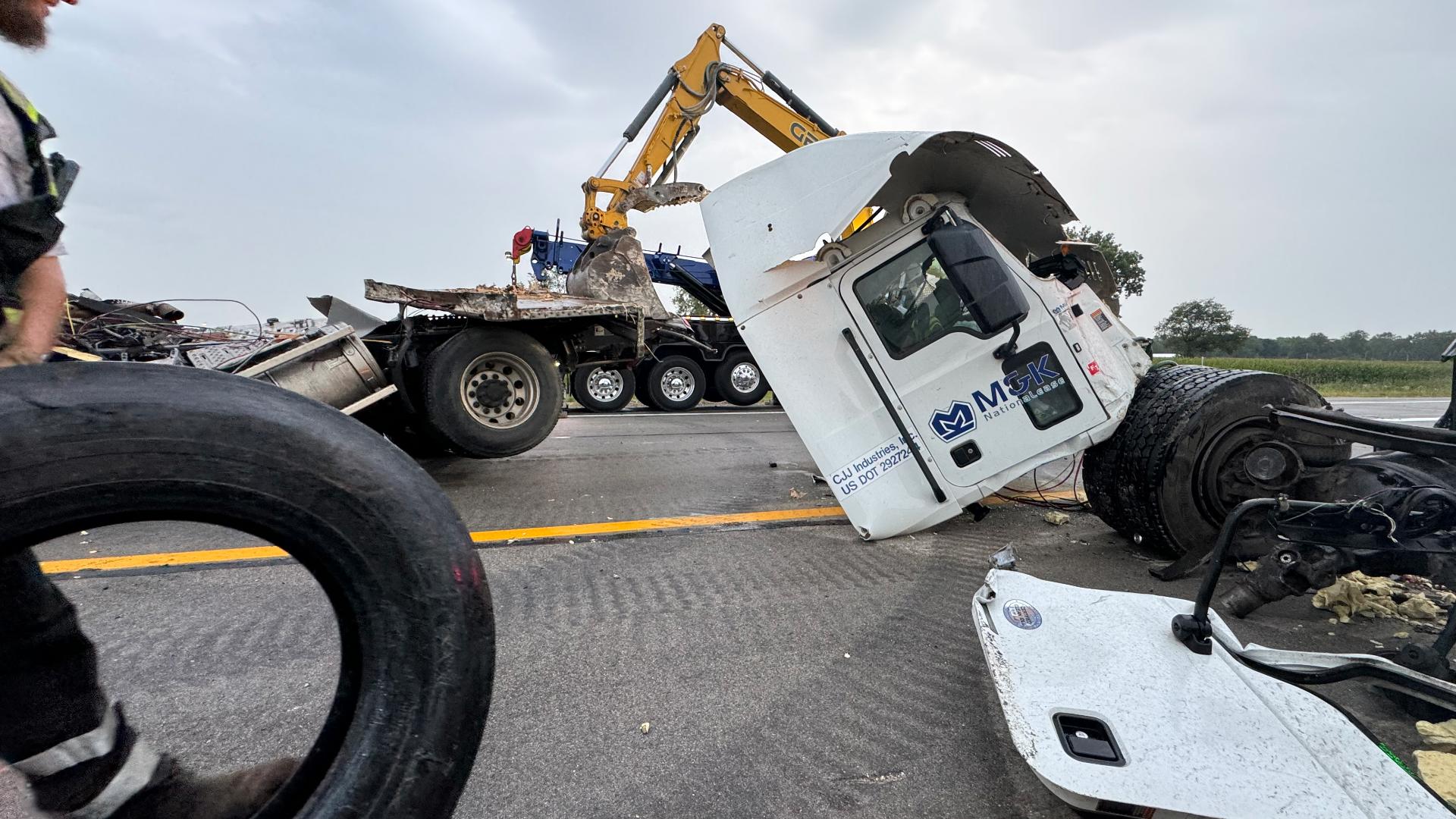 Three separate crashes along the Ohio Turnpike Thursday morning resulted in four deaths and a hazmat response. NTSB is now conducting a safety investigation.