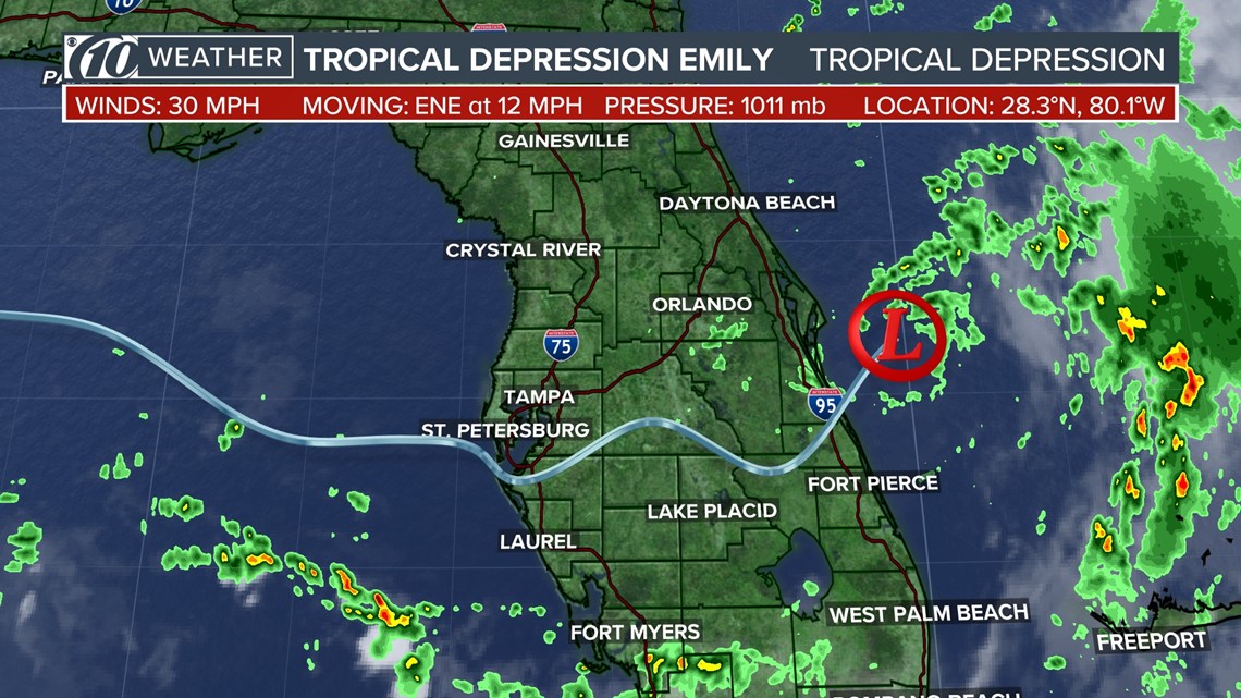 See Ya, Emily: Tropical Depression Moves Away From Florida | Wkyc.com