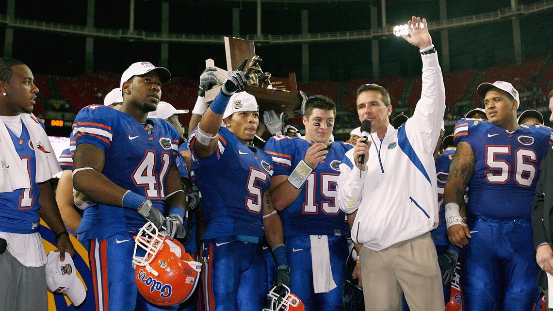 2008 Florida Gators National Champions Team And Urban Meyer