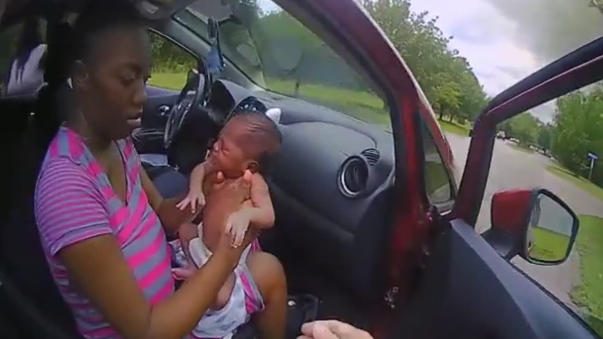 A deputy in South Carolina is being hailed a hero after video shows him saving the life of a choking 12-day-old baby.