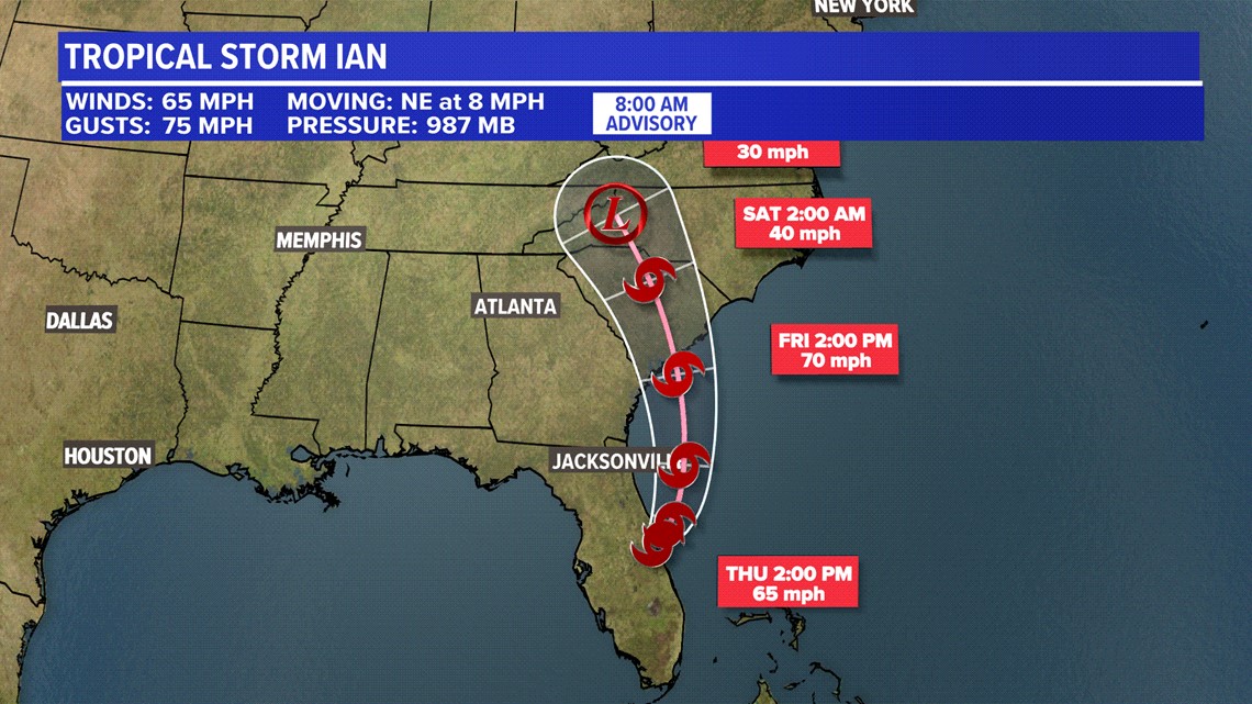 Hurricane Ian weakens to tropical storm, moves through Florida - Vimarsana News