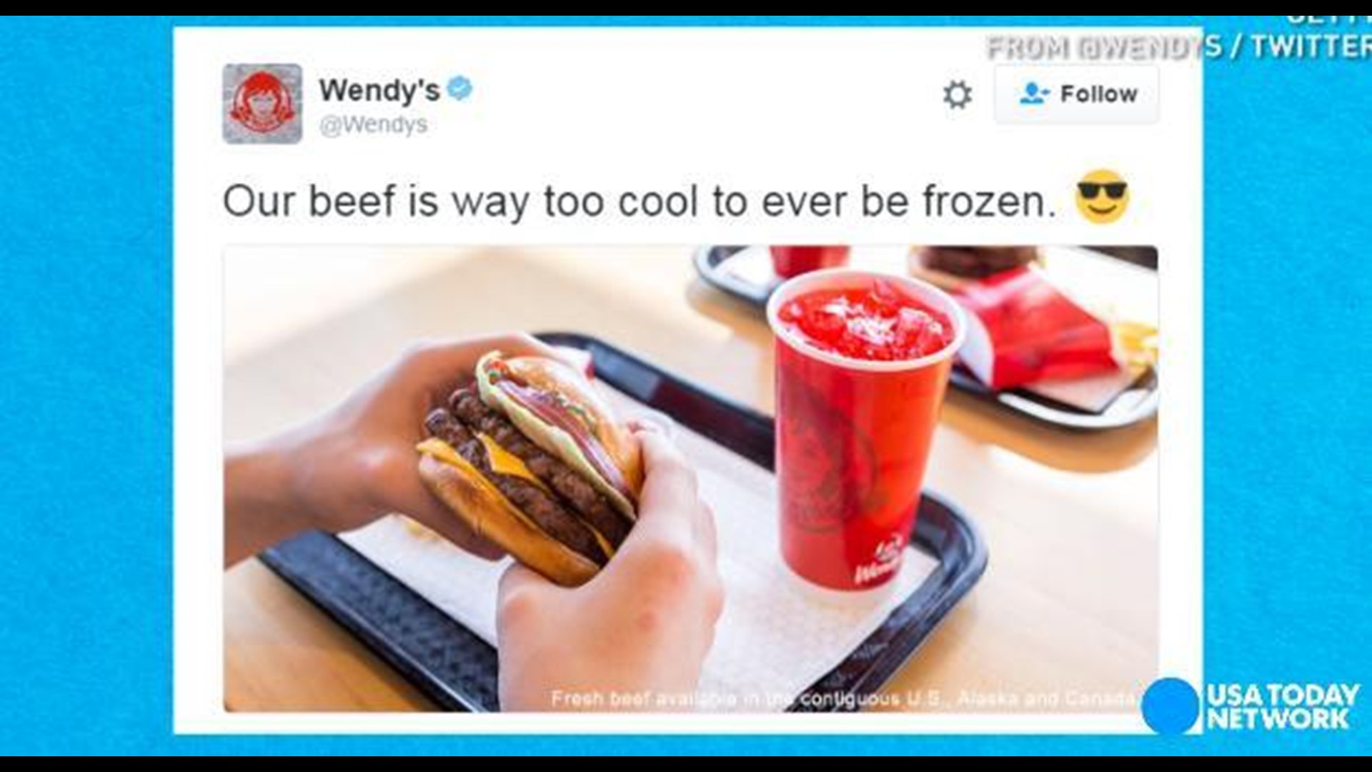 Wendy's is 'frosty' on Twitter | wkyc.com