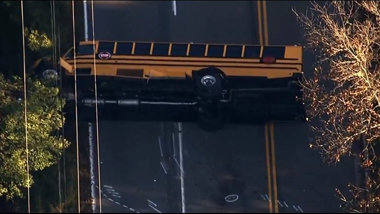 4 injured after School bus crash with 11 kids on board in Anne Arundel Co
