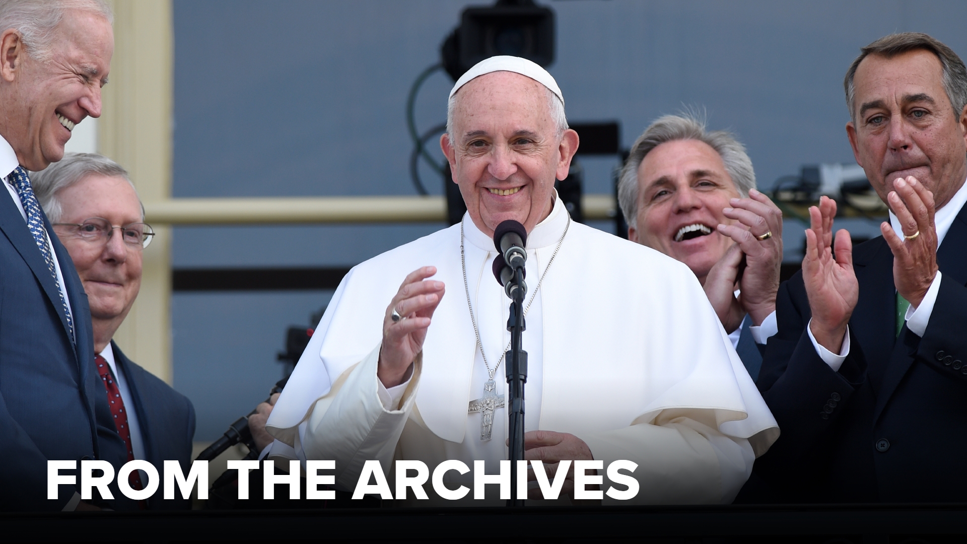 We rewind to September 2015 when Pope Francis visited Washington, kicking off his North American tour.