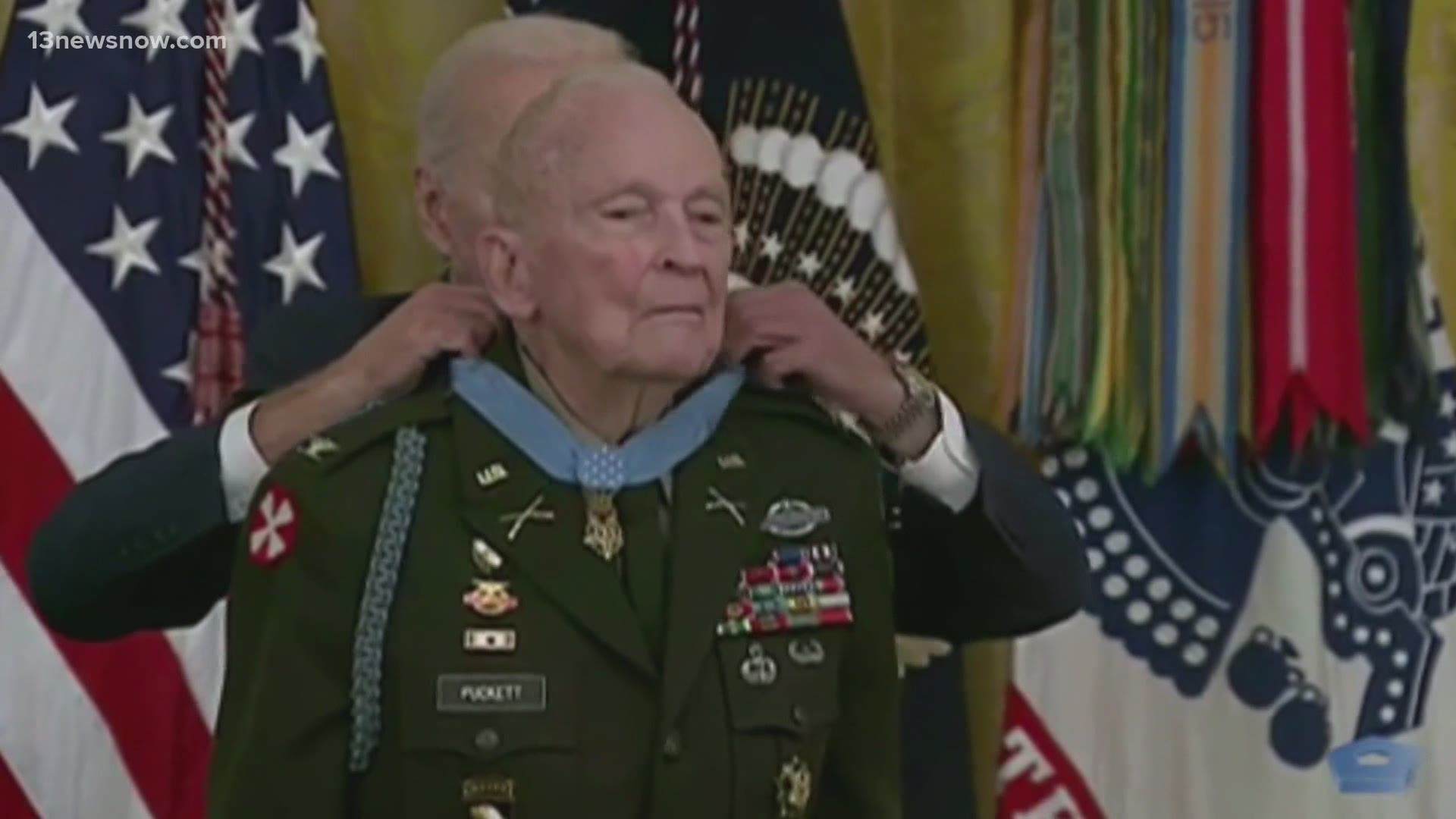 President Joseph R. Biden on Friday awarded his first Medal of Honor since he became commander in chief.