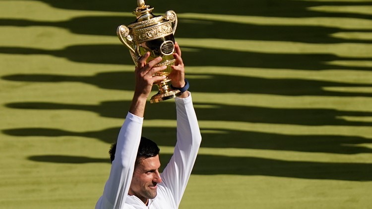 Djokovic tops Kyrgios for 7th Wimbledon, 21st Slam trophy