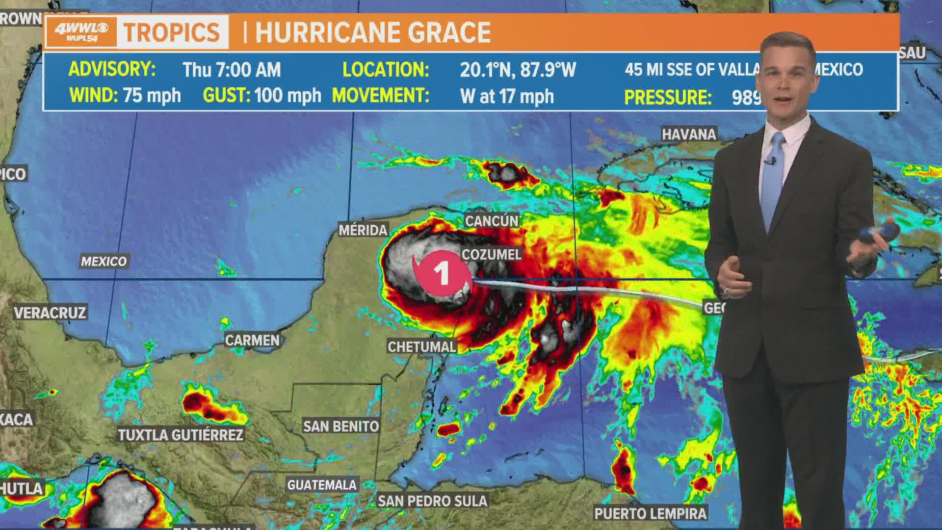 Local Weather Expert Payton Malone has the latest information on Hurricane Grace and soon-to-be Hurricane Henri.