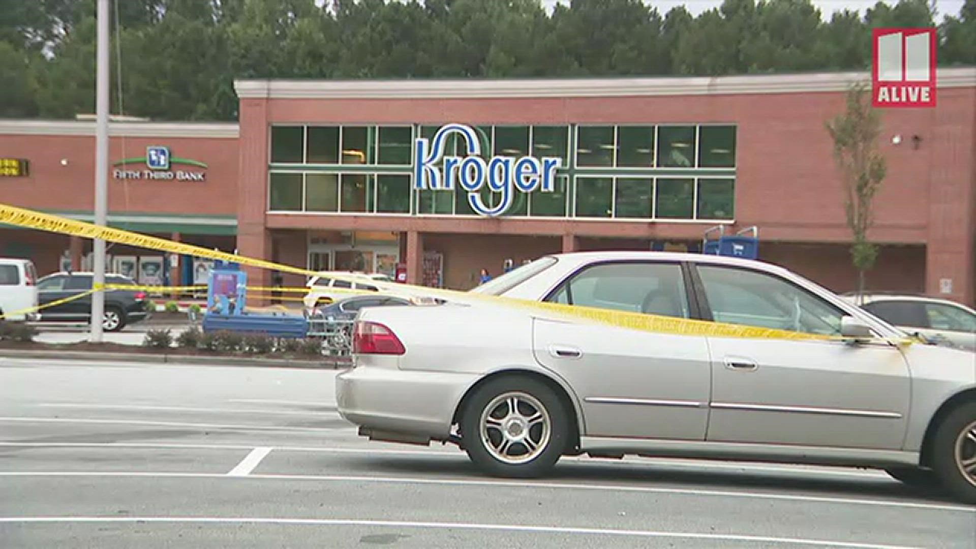 Video shows officers in the parking lot conducting the investigation.