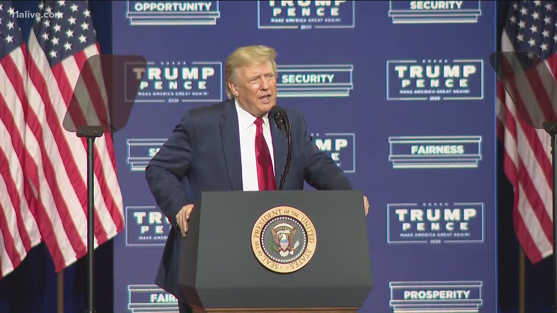 President Donald Trump came to Georgia on Friday with an appeal to Black voters in the state.