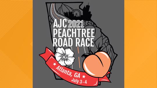 peachtree road race shirt 2020