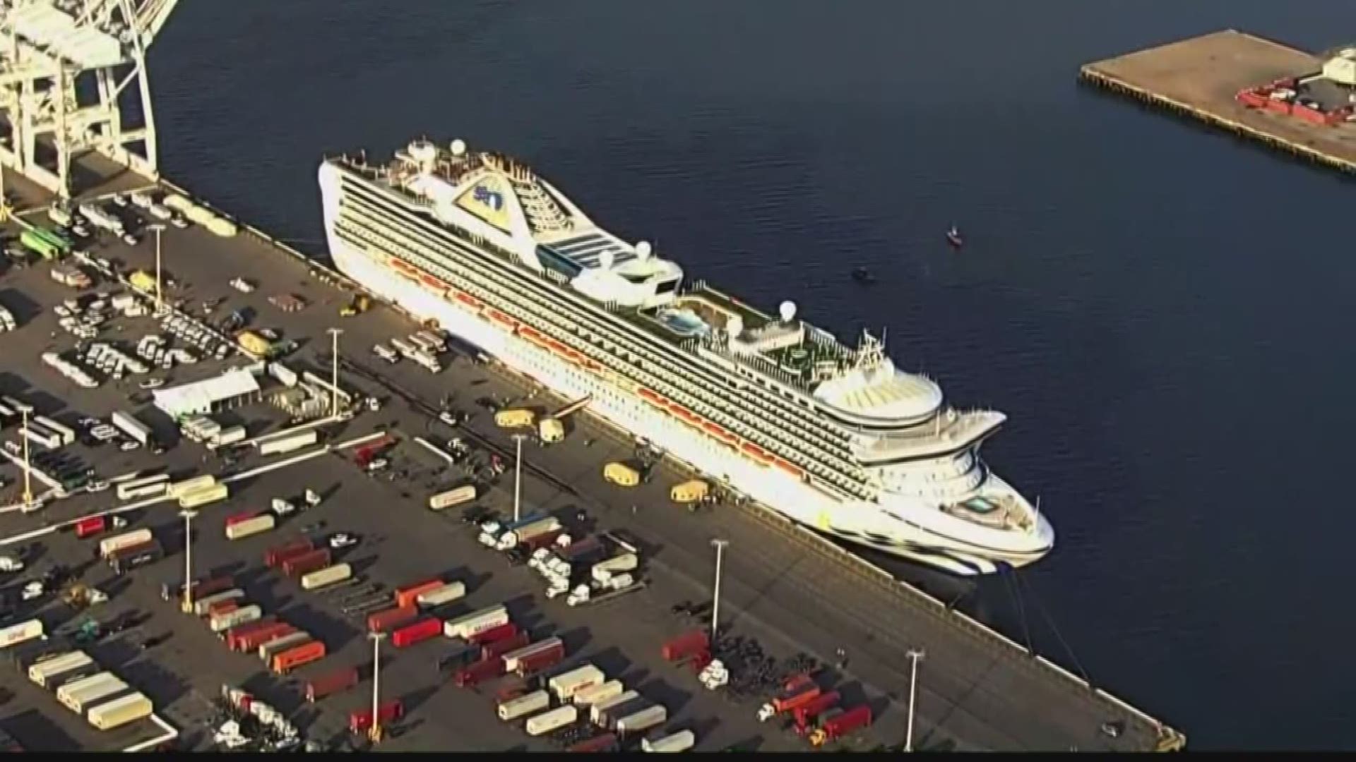 Two planes with more than 250 passengers who were on the Grand Princess cruise ship that finally docked at Oakland, California, are now due to arrive overnight.