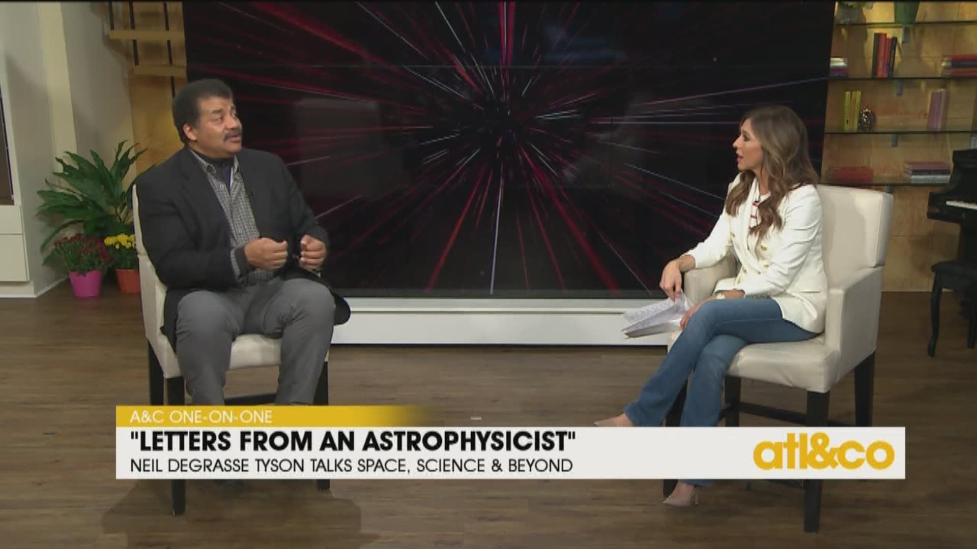Astrophysicist Neil deGrasse Tyson sits down with Christine Pullara on 'Atlanta & Company' and answers the big Q's about time and space!