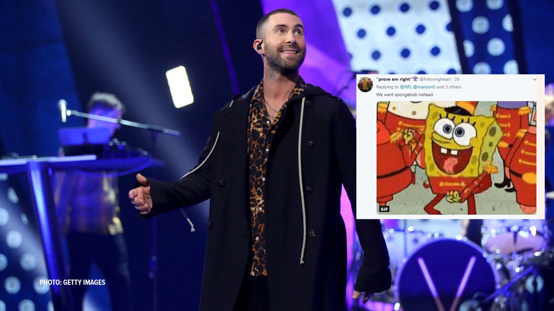 Maroon 5 Is Headlining Super Bowl Halftime Show But The Internet Really Wanted It To Be Spongebob Squarepants Wkyc Com