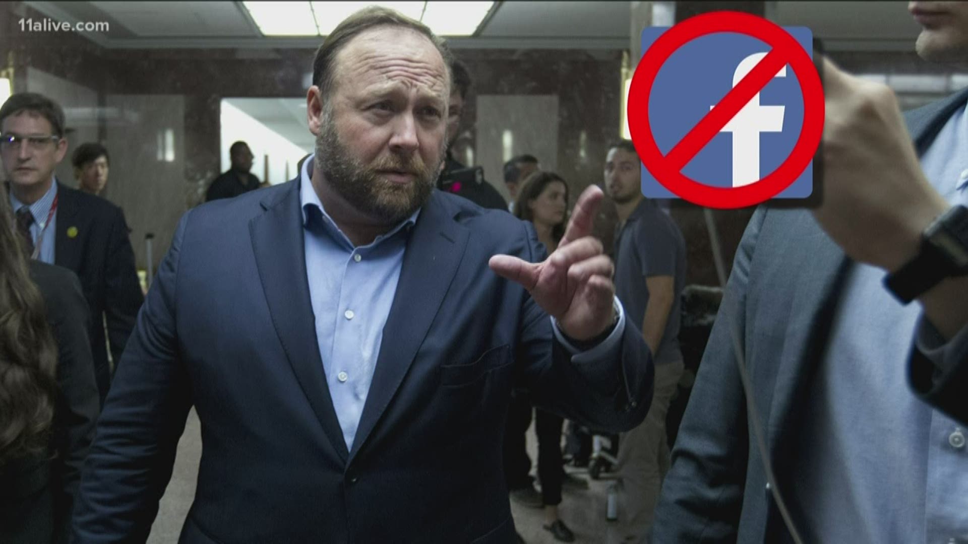 InfoWars’ Alex Jones had already been banned from Facebook, but just got banned from Instagram Thursday.