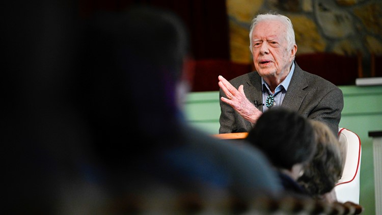 Jimmy Carter's Sunday school teaching days appear to be over - a hard thing to fathom in Georgia