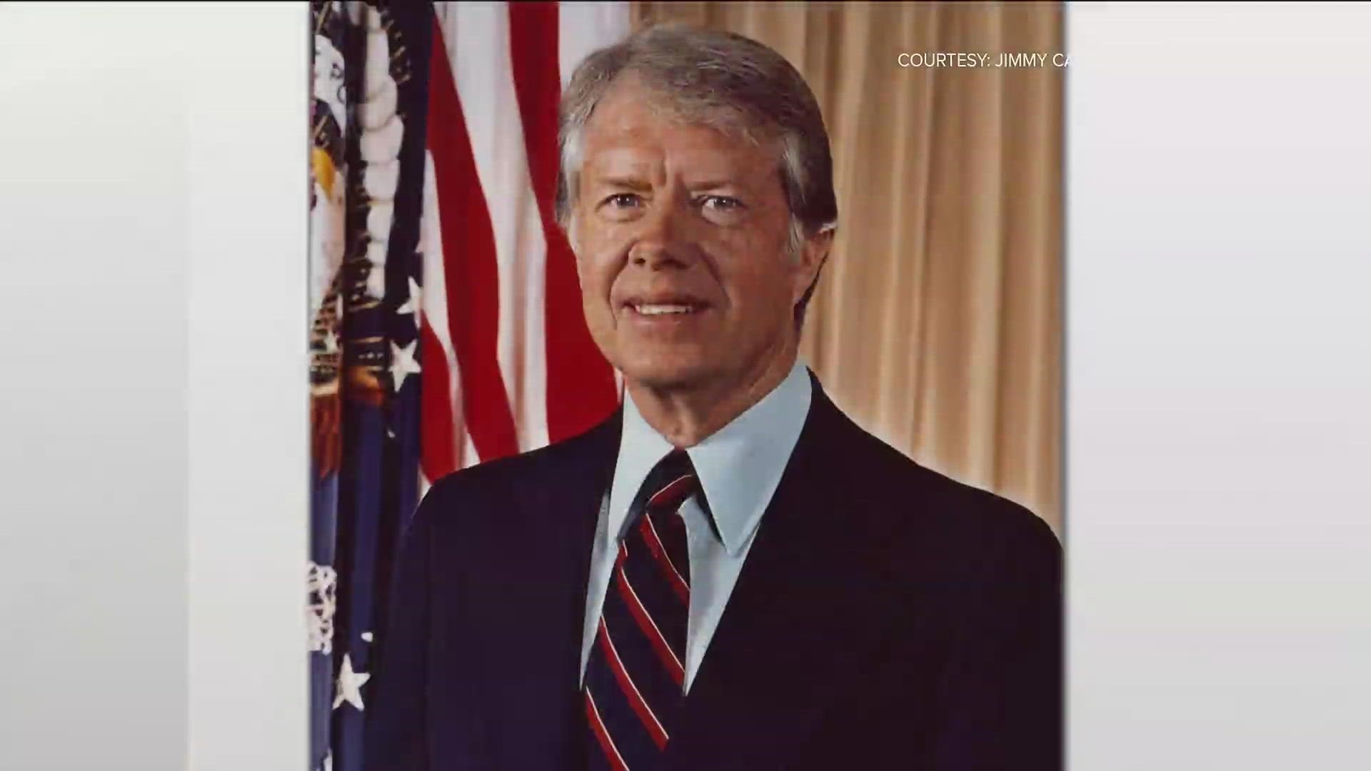 The Carter Center said in a statement Saturday that the 39th president will receive hospice care instead of "additional" medical intervention.