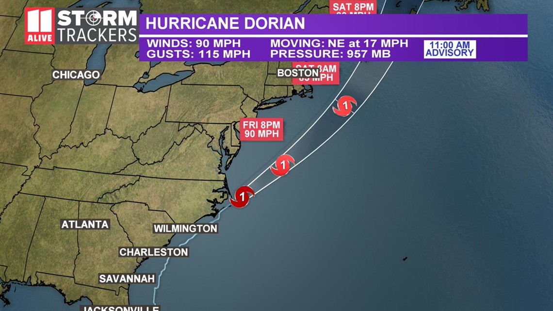 Dorian Path Right Now Wkyc Com