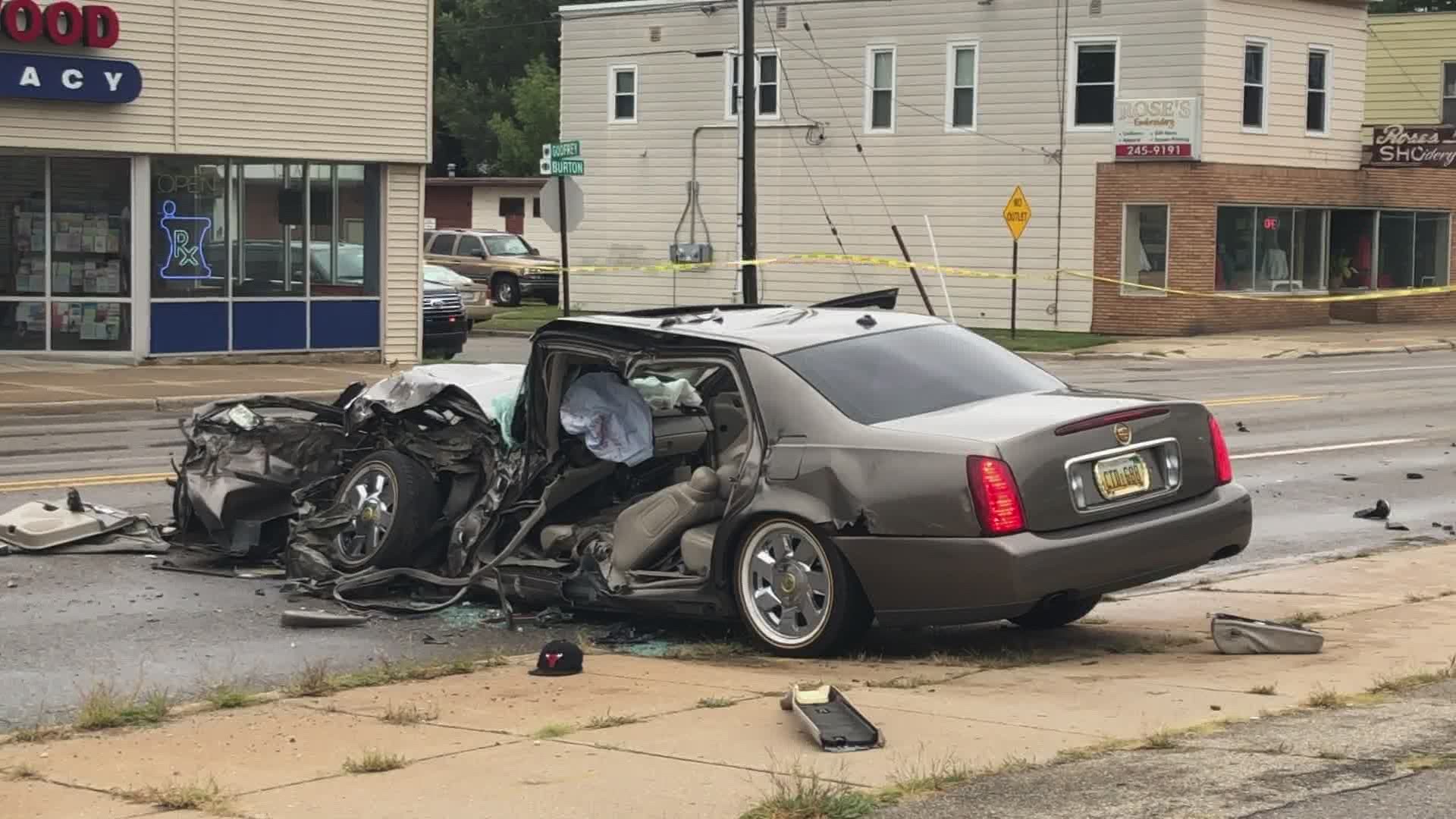 Serious crash involving dump truck closes road in Grand Rapids