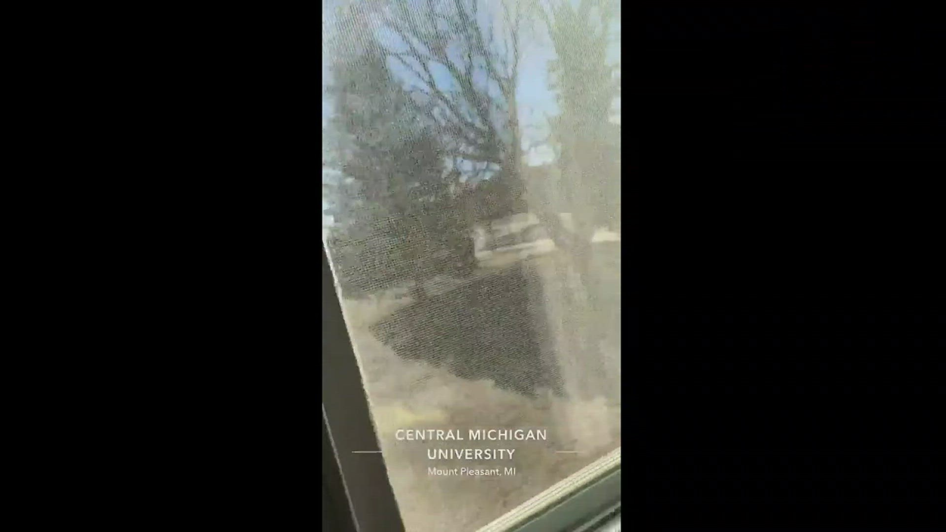 An audio recording is audible in this short clip from @Oliviaps17 at CMU Friday morning, March 2, 2018.