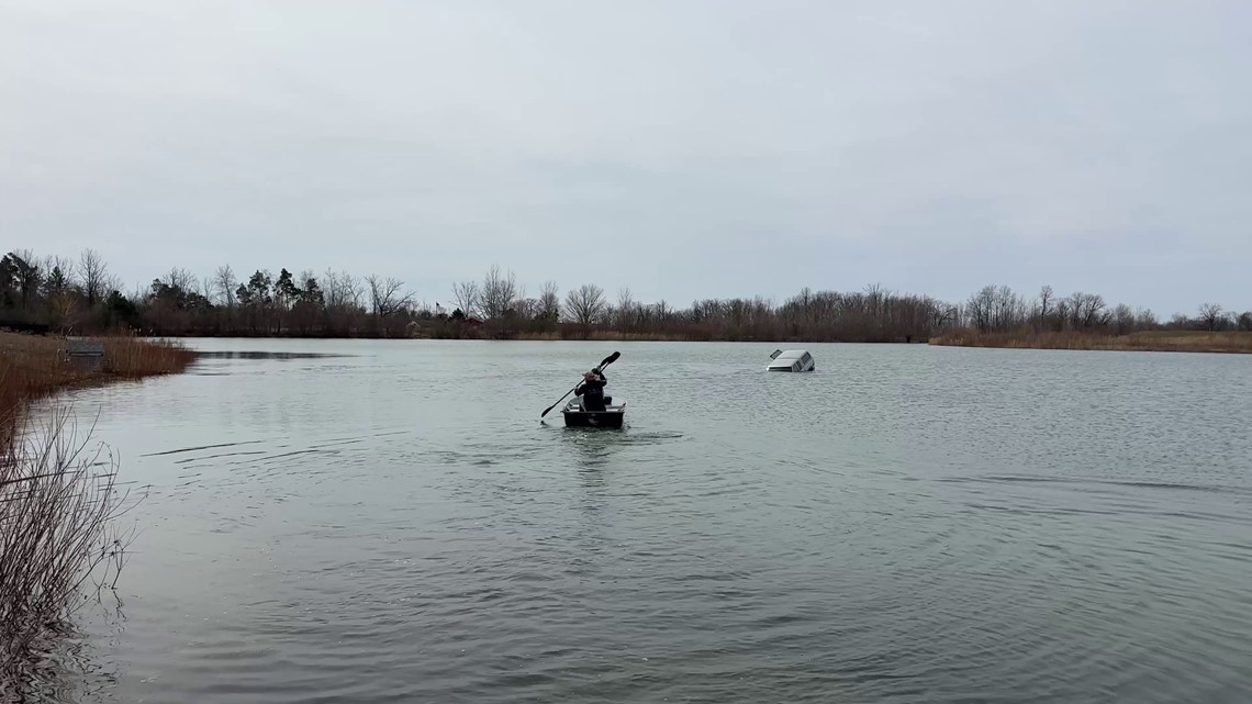 CAUGHT ON CAM: good Samaritans rescue man trapped in pond | wkyc.com