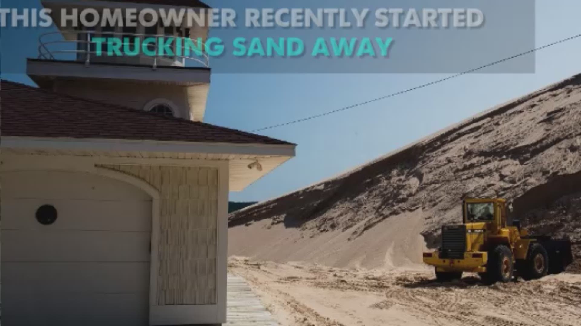 Massive dune threatens West Michigan home